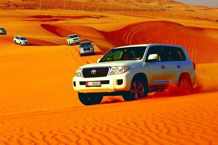 Balade matinale dans les dunes du désert d'Abu Dhabi et balade à dos de chameau