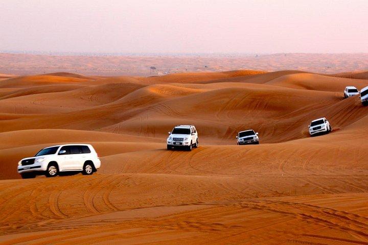 Dunes rouges du safari dans le désert de Dubaï