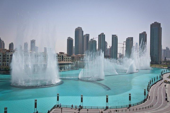 Burj Khalifa et fontaines musicales