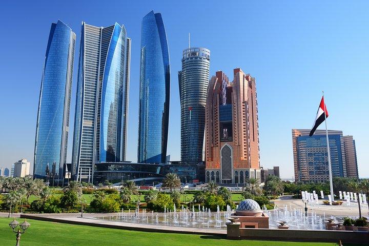 Depuis Abou Dhabi : Grande Mosquée, palais Qasr Al Watan et tour Etihad