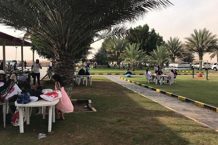 Premier point de rendez-vous lors du safari dans le désert de Dubaï