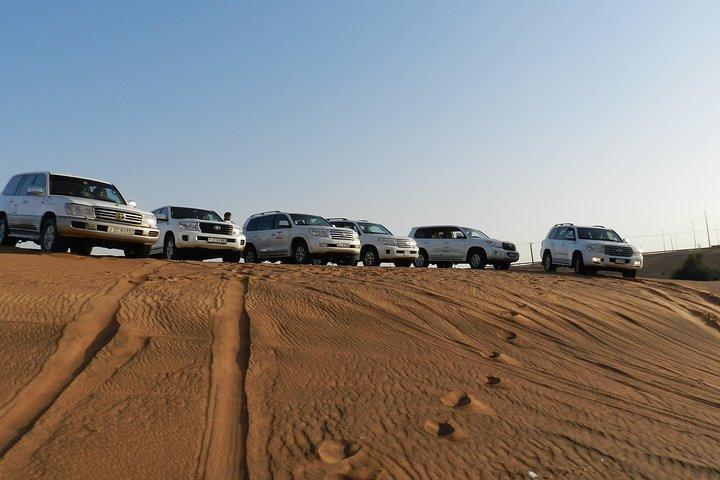 Safari matinal dans le désert Dubaï, Dune Bashing, chameaux et planche à sable