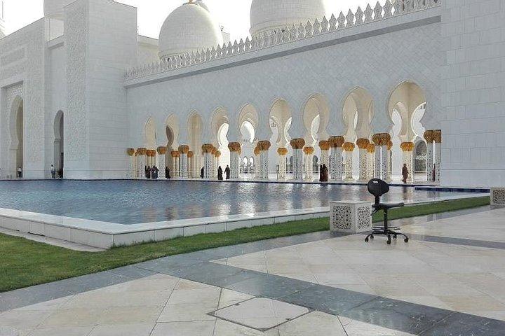Visite d'Abu Dhabi avec la grande mosquée Sheikh Zayed au départ de Dubaï
