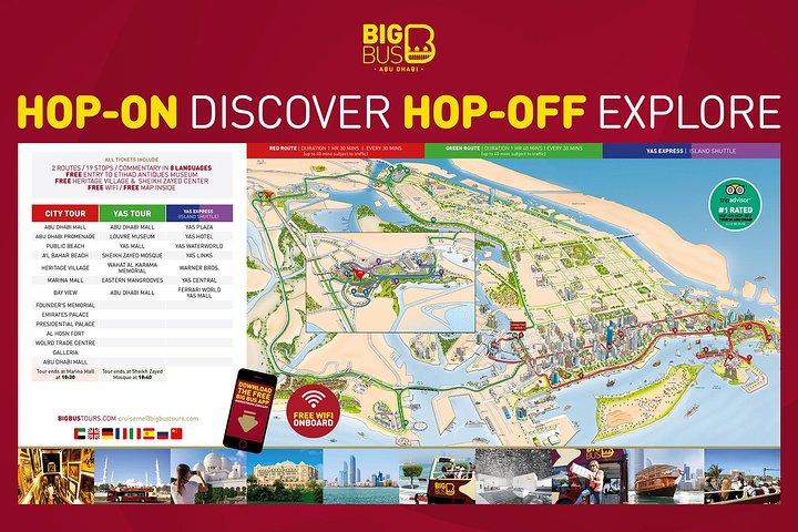 Routes et carte d'Abu Dhabi