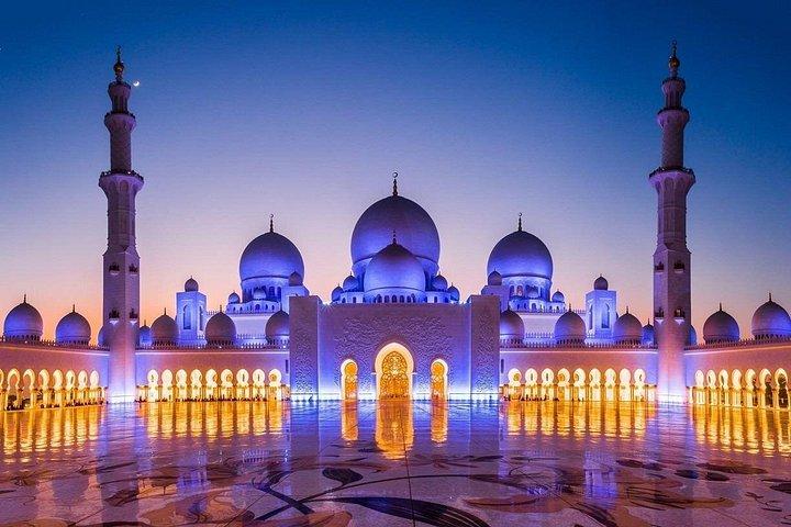 Visite privée de la ville d'Abu Dhabi Grande Mosquée et musée du Louvre