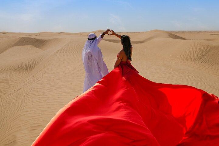 Photos de couple avec notre robe volante signature