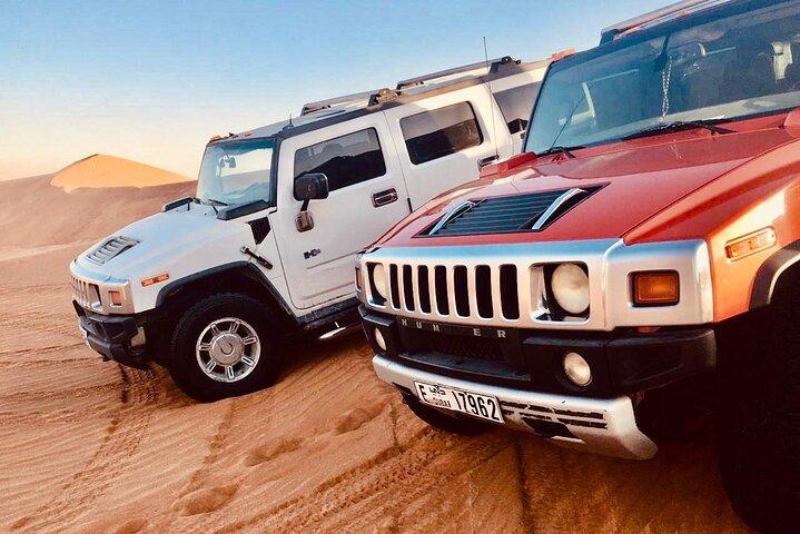 Aventure privée matinale de 4 heures Hummer Desert Safari à Dubaï