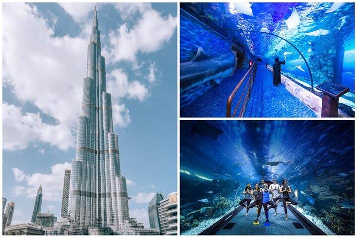 Billets pour Burj Khalifa, Dubai Aquarium et UWZ avec Penguin Cove