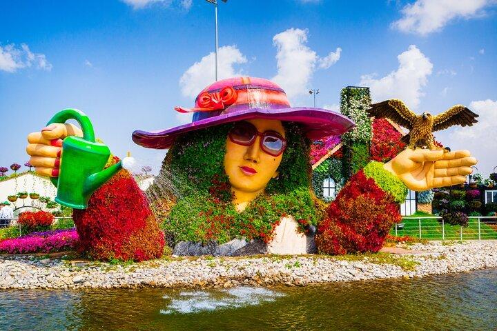 Miracle Garden Dubai Tour avec prise en charge et retour d'Abu Dhabi