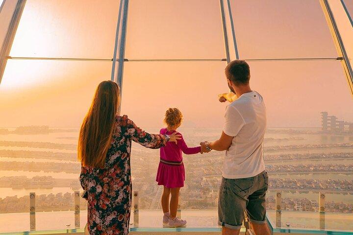Visite guidée d'une demi-journée à Dubaï avec vue sur la terrasse d'observation des palmiers