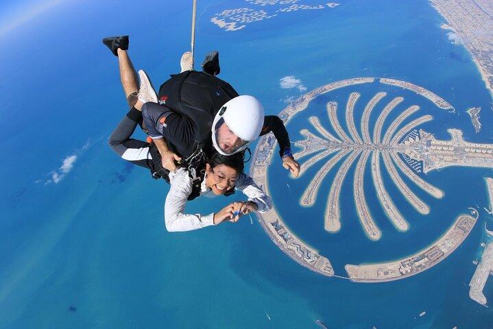 Dubai Skydive Tandem Over The Palm, transferts compris