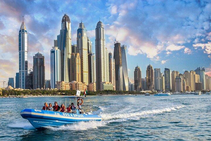 Excursion hors-bord de 90 minutes à Dubai Marina, Burj Al Arab et Atlantis