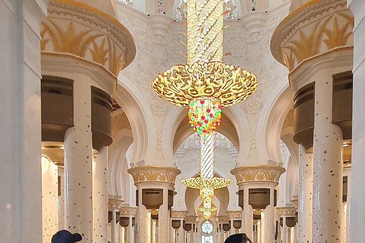De Dubaï: visite de la grande mosquée Abudhabi Sheikh Zayed