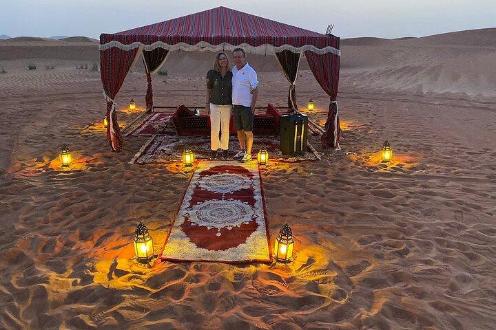 Safari romantique dans le désert de Dubaï