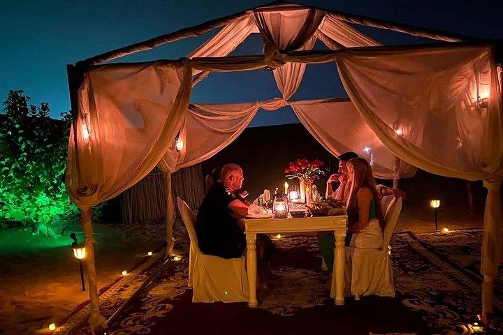 Dîner privé dans le désert à Dubaï