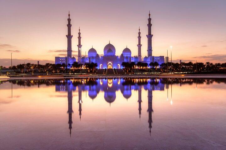 Visite de la mosquée d'Abu Dhabi avec Qasr Al Watan et le musée du Louvre