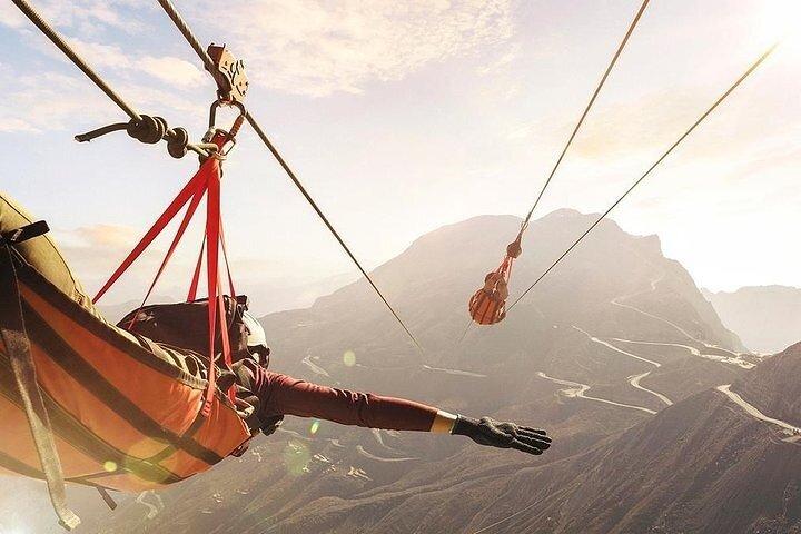 Ras Al Khaima Jebel Jais Zipline La plus grande du monde avec transfert