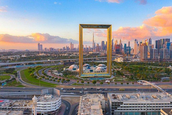 Vue panoramique du cadre de Dubaï