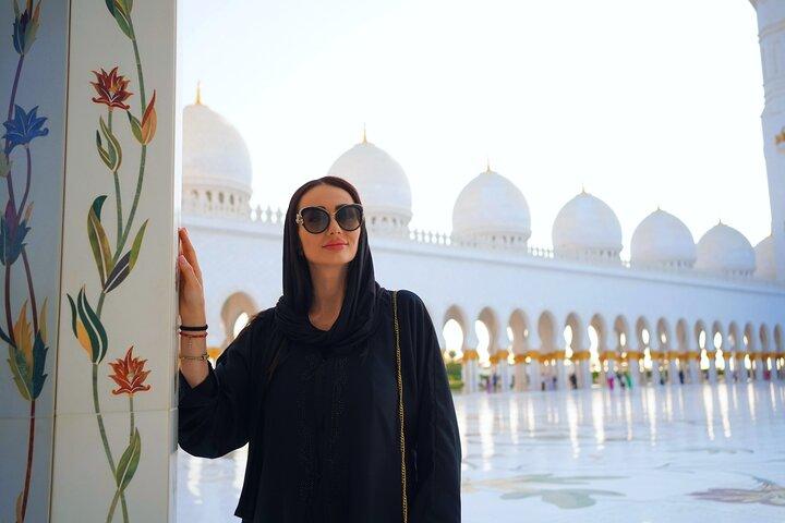 De Dubaï : visite guidée de la grande mosquée Sheikh Zayed d'Abu Dhabi