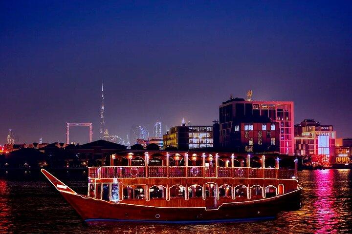 Dîner-croisière à Dubai Creek avec transferts