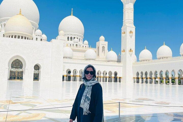 Visite privée d'une demi-journée de Dubaï à la grande mosquée Sheikh Zayed
