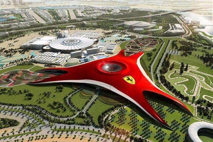 Ferrari world 1/2/3 places de parc options abu dhabi
