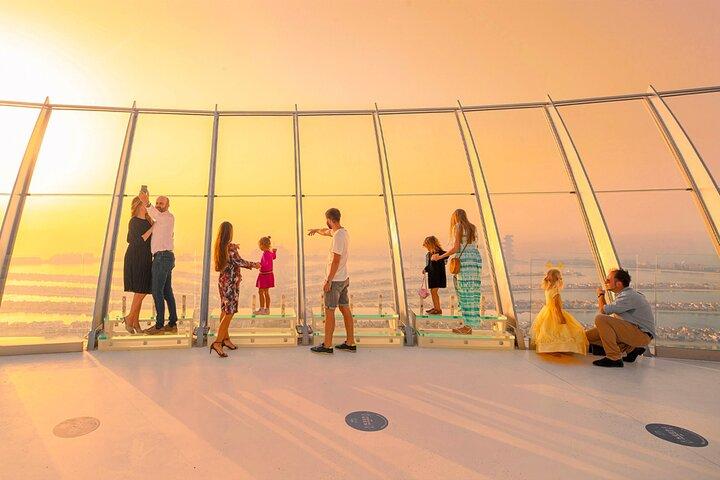 Vue sur les billets combinés Palm et Dubai Frame