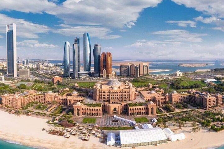 Excursion d'une journée de Dubaï à Abu Dhabi : Grande Mosquée, Temple BAPS et déjeuner