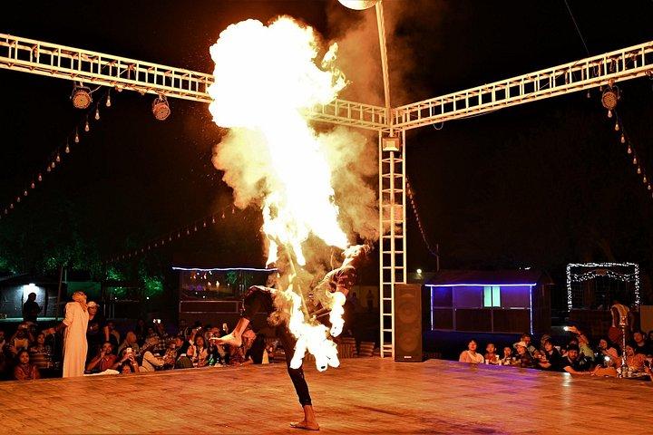 Danse du feu en direct