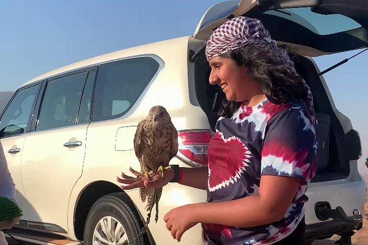 Photo avec un aigle