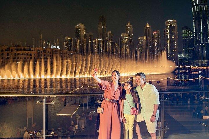 Journée complète Dubaï : Burj Khalifa, déjeuner et transport. Guide Espagnol