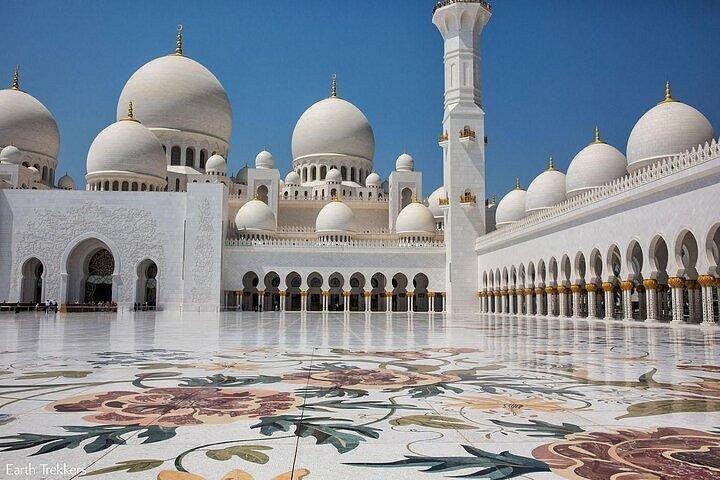 Visite d'une journée complète de la ville d'Abu Dhabi avec la Grande Mosquée
