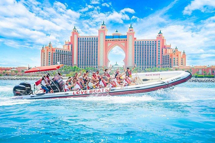 Excursion en hors-bord à Dubaï : JBR Skyline, Atlantis, Burj AlArab en option