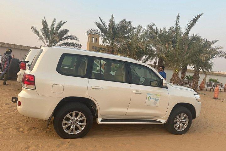 Safari dans le désert de Dubaï avec barbecue en jeep privée et balade à dos de chameau