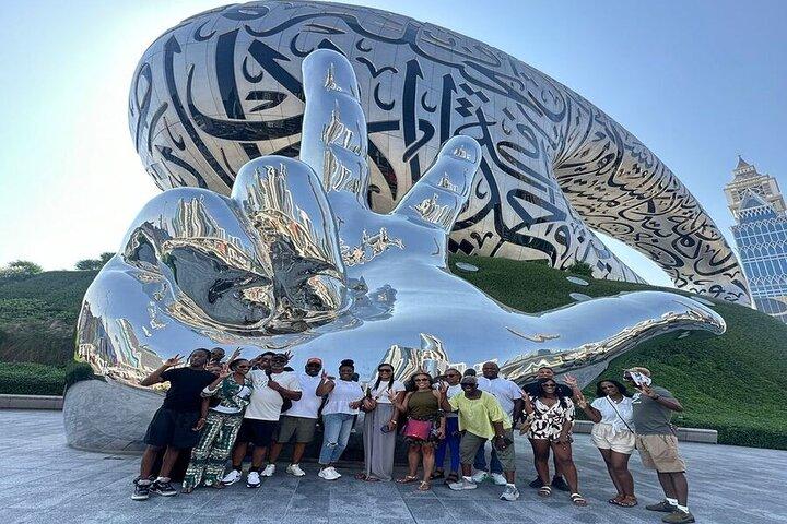 Trio de Dubaï : safari dans le désert, visite de la ville de Dubaï et dîner-croisière en boutre