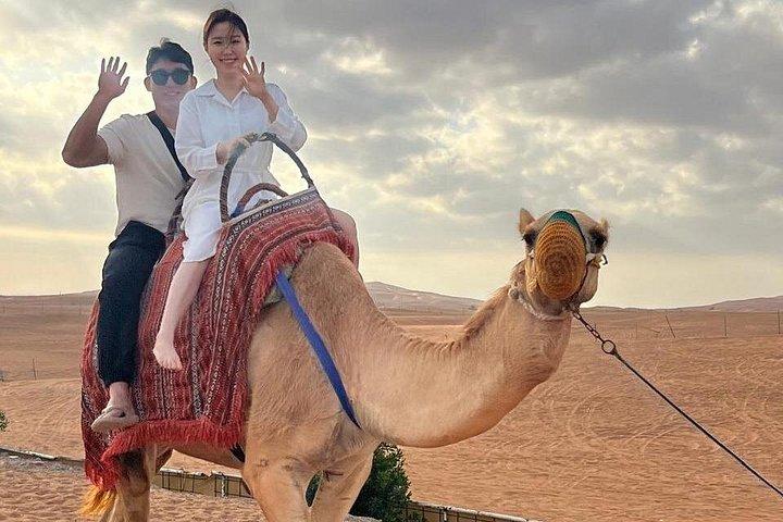 Safari privé dans le désert du matin avec balade en chameau