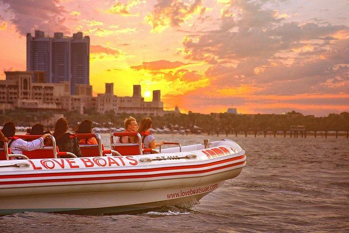 Excursion privée en bateau rapide à Dubaï : Marina, Atlantis & Burj Al Arab