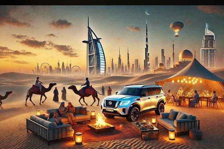 Safari privé dans le désert avec dîner barbecue et spectacles live à Dubaï
