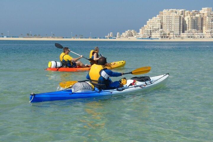 Expérience de kayak dans les eaux Oceana Palm Jumeirah de Dubaï