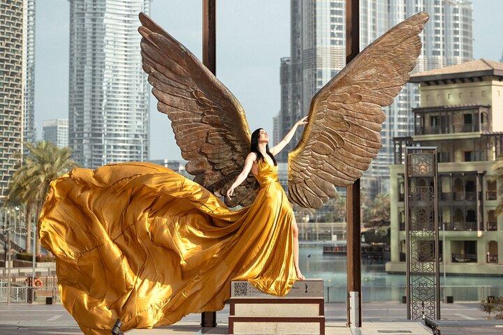 Dubaï Burj Khalifa Robe Volante Photoshoot