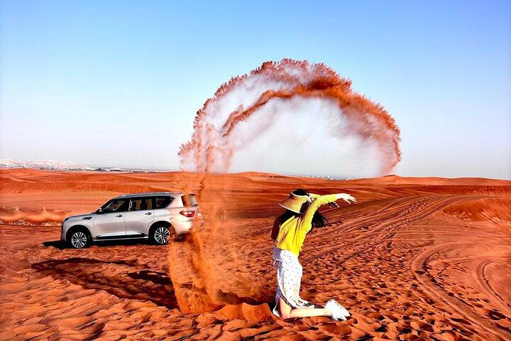 Dubaï Morning Desert Safari Embarquement sur sable et promenade à dos de chameau (jeep)