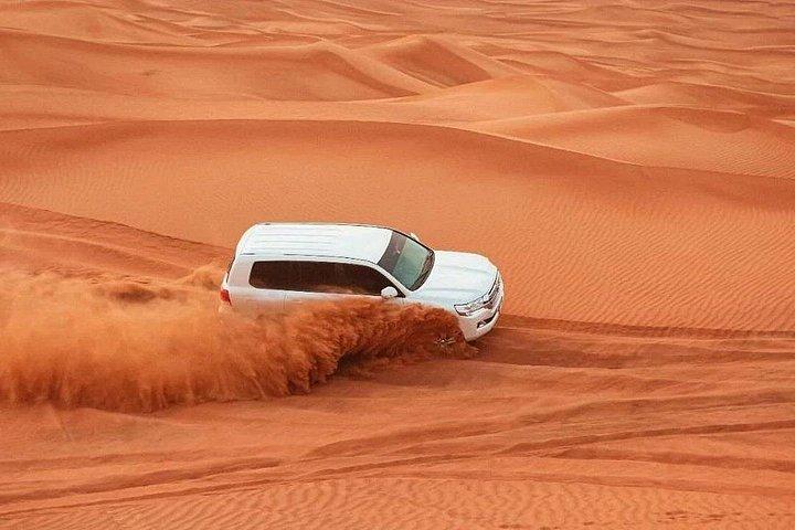 Dubai Private Morning Safari Dune Bashing Camel Ride Sandboarding