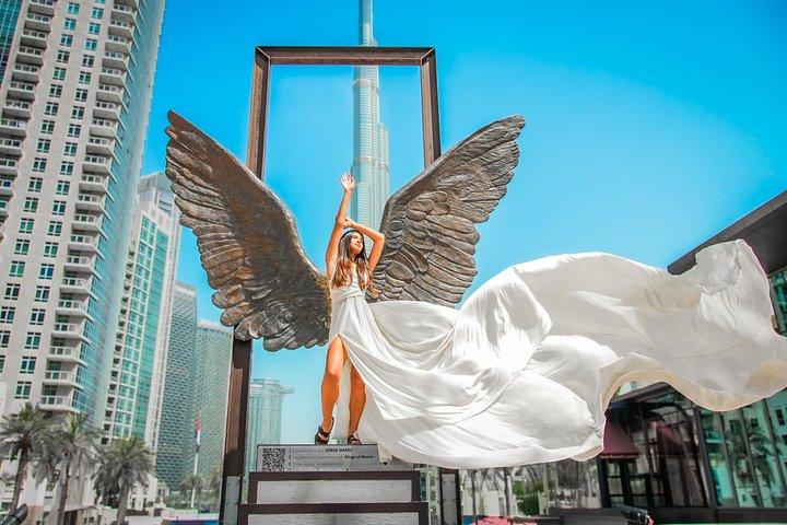 Séance vidéo Instagram sur la robe volante de Burj Khalifa