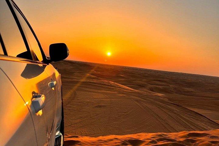 Safari dans le désert au lever du soleil avec expérience animalière à Dubaï