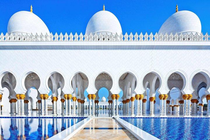 De Dubaï : mosquée Sheikh Zayed d'Abu Dhabi + palais présidentiel
