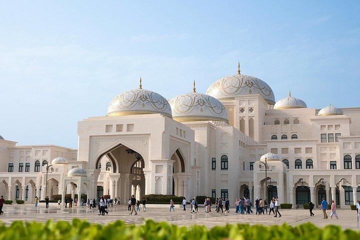 Visite de la ville d'Abou Dabi avec la mosquée Sheikh Zayed Qasr Al Watan Louvre