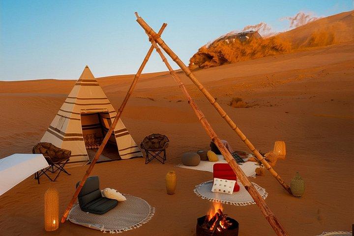 Safari dans le désert avec camping dans le désert