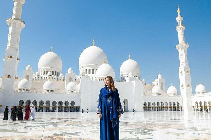 Visite de la ville d'Abu Dhabi Mosquée Sheikh Zayed et village du patrimoine