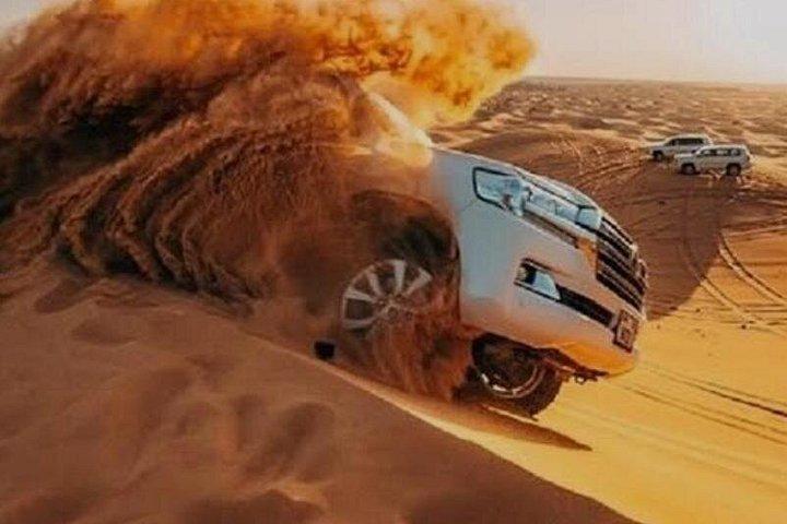 Safari dans le désert d'Abou Dhabi Bashing des dunes, promenades à dos de chameau et dîner