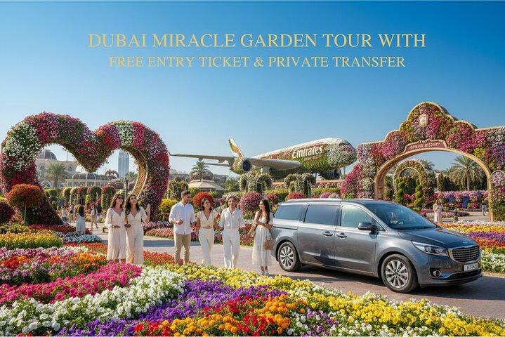 Billet d'entrée du Jardin Miraculeux de Dubaï et transfert privé